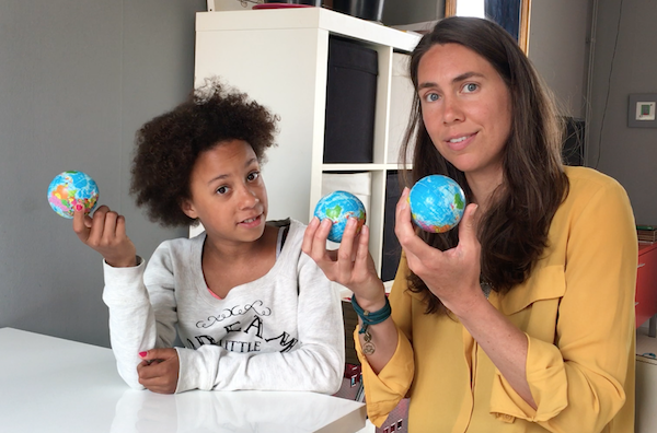 voetafdruk avonturiers Niobe en Laura